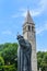 Statue of Gregory of Nin, medieval Croatian bishop in Split on June 15, 2019.