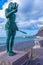 Statue of Guanche warrior at La Gomera, Canary islands, Spain