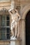 Statue of Hercules at the entrance to the 18th century Palazzo Vescovile Bishops Palace in Mantua, Italy