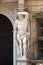 Statue of Hercules at the entrance to the 18th century Palazzo Vescovile Bishops Palace in Mantua, Italy