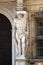 Statue of Hercules at the entrance to the 18th century Palazzo Vescovile Bishops Palace in Mantua, Italy