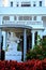 Statue of Hindu goddess Saraswati at entrance of Jaffna Public Library landmark building for Tamils Jaffna Sri Lanka