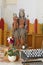 The statue of Holy Maria on the throne in the church of the Monastery of Gaming, Lower Austria