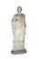 Statue of Hygeia - the ancient Greek god of health, Isolated on white background.