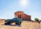 Statue of Icarus at Temple of Concordia in Agrigento Sicily