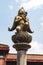 Statue image Hanuman guarding in Patan Durbar square is situated at the centre of Lalitpur, Kathmandu Valley, Nepal