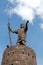 Statue of Incan Pachacutec in Cusco Peru