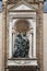Statue of the Incredulity of Saint Thomas in the Tabernacle in the Exterior Perimeter of the Church of Orsanmichele in Florence,