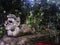 Statue at the inside entrance to the Monkey Forest, Ubud, Bali, Indonesia