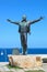 Statue of the Italian singer and songwriter Domenico Modugno famous for the song Volare was born in Polignano