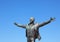 Statue of the Italian singer and songwriter Domenico Modugno famous for the song Volare was born in Polignano