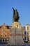 Statue of Jacob Van Artevelde on Vrijdagsmarkt square in Ghent