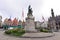 Statue of Jan Breydel and Pieter de Coninck in the centre of Grote Markt