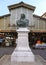 Statue of Jean-Etienne Championnet at Le Marche Provencal in the town of Antibes on the French Riviera