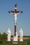Statue of Jesus Christ on wood cross