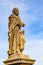 Statue of Jude the Apostle on Charles Bridge in Prague