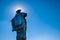 Statue of Juraj Janosik over village of Terchova, Low Fatra, Slovakia