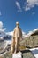 Statue of Kaiser Franz Josef I on Grossglockner glacier, Austria.