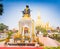 Statue of the King Chao Anouvong, the last monarch of the Lao K
