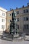 Statue of King Charles IV Karolo Quarto near Charles Bridge in Prague