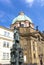 Statue of King Charles IV Karolo Quarto near Charles Bridge in Prague