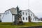 Statue of King Christian IX in front of Office of Prime Minister in Reykjavik, Iceland