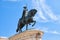 Statue of King Joao I on the Praca da Figueira . Lisbon. Portugal