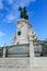 Statue of King Jose on the Commerce square Praca do Comercio i