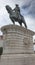 Statue of King Jose I on the Praca do Comercio Lisbon, Portugal.