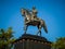 Statue of the king shivaji, in Pune, Maharashtra, India