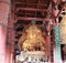 Statue of Kokuzo Bosatsu, God of Wisdomin in the main building or buddhist church.