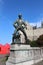 Statue of Lange Wapper front of Het Steen, Antwerp, Belgium