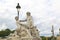 The statue Le Tibre in Tuileries Garden in Paris