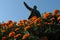 Statue of Lenin and Flowers in Vladivostok