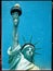 Statue of liberty closeup textured