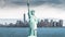 The statue of Liberty, Landmarks of New York City