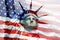 Statue of Liberty - - U.S. flag overlay