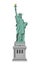 Statue of liberty - USA, New York / World famous buildings vector illustration.