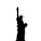 Statue Of Liberty Vector Black Shadows Silhouette