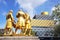 Statue and library, Birmingham.