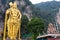 Statue of Lord Murugan and Hindu Temple at the Batu Caves