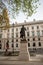 Statue of Lord Palmerston in Parliament Square Garden in Westminster, London