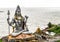 Statue of Lord Shiva in Murdeshwar, Karnataka. This 123 feet statue is at Arabian sea coast and is second tallest.