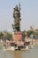 Statue of lord Shiva at sursagar heart of city vadodara