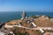 Statue of Lord Shiva was built at Murudeshwar temple on the top of hillock which overlooks the Arabian Sea