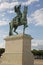 A statue of Louis VIX outside the Palace of Versaille