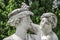 Statue of lovely Nymphs at Rosenstein park in Stuttgart