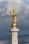 The statue of Madonna of the Letter at the entrance to Messina Harbour. Messin