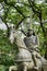 Statue of Maeda Toshinaga 1562-1614 at Takaoka castle Park in Takaoka, Toyama, Japan. He was a