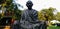 Statue of Mahatma Gandhi at Sabarmati Ashram in India.